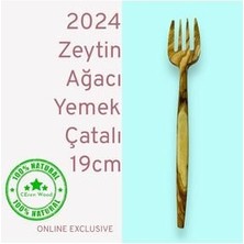 Ceren Wooden Zeytin Ağacı 8 Parça Yemek Seti Handmade Ahşap Kaşık Çatal Tahta Kaşık Çatal