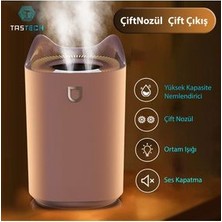 3l Ultrasonik Oda Hava Nemlendirici Çift Sprey Aromatherapy Ev Ofis Humudifier Rgb Işıklı