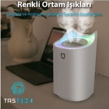 3l Ultrasonik Oda Hava Nemlendirici Çift Sprey Aromatherapy Ev Ofis Humudifier Rgb Işıklı