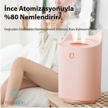 3l Ultrasonik Oda Hava Nemlendirici Çift Sprey Aromatherapy Ev Ofis Humudifier Rgb Işıklı