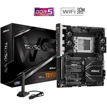 Asrock TRX50 Wıfı-6e Ws Ecc Ddr5 10-Gbe Lan Pcıe 5.0 STR50 Atx