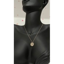 Stainless Steel Açılabilir Mıknatıslı Yonca Kolye (50 Cm)