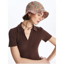 Lcw Renk Bloklu Kadın Fötr Şapka