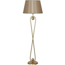Forever Statik Eskitme Mat Gold Metal Lambader