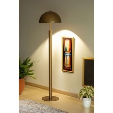 Noa Eskitme Gold Mushroom Lambader Modern Dekoratif Metal Oturma Odası Çalışma Odası Zemin Lambası