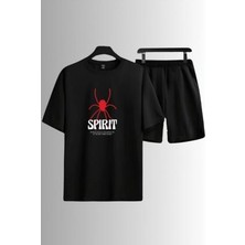 Spırıt Baskılı Şort ve Tişört Takımı