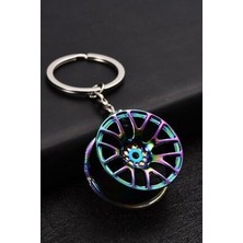 Metal Oto Anahtarlık Jant Figürlü