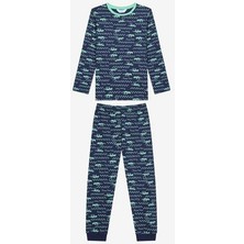 Erkek Çocuk Skeleton 2li Çok Renkli Pijama Takımı