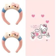 Oyuncakçı Savaş & Europe Shop Hello Kitty Özel Tasarımlı Peluş Taç Kırmızı Pembe 1 Adet Fiyatıdır