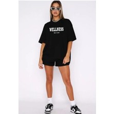 Welness Baskılı Şort ve Tişört Takımı