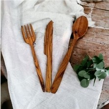 Zeytin Ağacı Ahşap Tahta Kaşık Seti