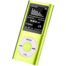 Metal Mp3 Çalar Dijital Ekranlı Mp4 Player Ses Kayıt Fm Radyo 32GB Hafıza Kartı Hediye