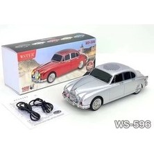 Klasik Jaguar Model Araba Bluetooth Hoparlör Mp3 Müzikçalar LED Işıklı Şarjlı Speaker