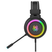 Rainwork Rgb Profesyonel Gaming Mikrofonlu Gamer Oyuncu Kulaklığı Pc Ps Xbox Işıklı Rengarenk