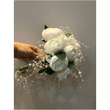 Beyaz Şakayık Gelin Çiçeği,incili Gelin Çiçeği,beyaz Inci Gelin El Buketi