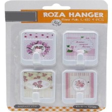 4 Lü Roza Yapışkanlı Askı 4,5X6CM