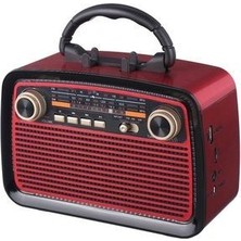 Junglee Bluetooth Hoparlör Nostaljik Radyo Fenerli Şarjlı Speaker Sd Kart USB Aux Girişli Fm Radyo