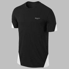 Poseidon Storm Yeni Seri Erkek Siyah Dri-Fit Kumaş Baskısız Günlük Rahat T-Shirt  S-3xl