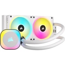 Corsaır 240MM H100I CW-9061005-WW Rgb AM5-1700P Sıvı Soğutmalı Işlemci Fanı Beyaz