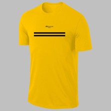Poseidon Storm Yeni Seri Büyük Beden Erkek Sarı Dri-Fit Kumaş Baskısız Yuvarlak Yaka Kısa Kol T-Shirt  (4xl- 10XL)