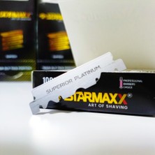 Starmaxx Superior Platinum Tek Taraflı Ustura Berber Tıraş Bıçağı 100 Adet Jilet