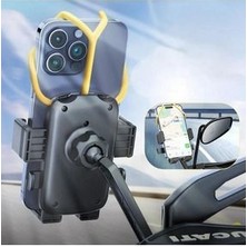 Crow'S Tech Motosiklet Ayna Bağlantılı Cep Telefonu Tutucu, Atv Bisiklet ,Darbeye Dayanıklı, Sarsıntı Önleyici