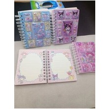 Sanrio Kawaii Kuromi My Melody Cinna Içi Sulu Kapaklı Mini Defter Okul Öncesi Öğrenci Hediyesi 1ADET