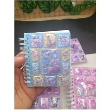 Sanrio Kawaii Kuromi My Melody Cinna Içi Sulu Kapaklı Mini Defter Okul Öncesi Öğrenci Hediyesi 1ADET