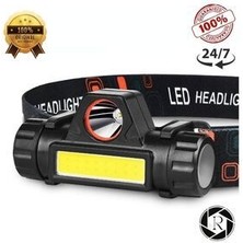 Kafa Feneri Şarjlı Mıknatıslı Lityum Lion Pilli 1200 Lümen Cob LED Kafa Lambası Çalışma Lambası