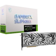 Msı RTX4070 Super 12GB Gamıng x Slım Whıte 12G GDDR6X 192BIT HDMI Dp Pcıe 4.0