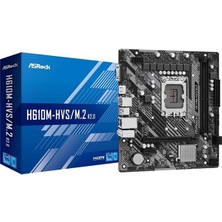 Asrock H610M-HVS/M.2 R2.0 Ddr4 HDMI Pcıe 4.0 1700P Matx