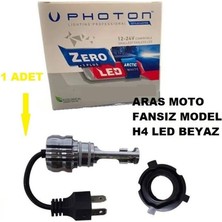 Super Moto  Motosiklet, Atv Photon Xenon LED Ampül H4 12-24 V Zero Fansız Model (Sessiz) 1 Adet