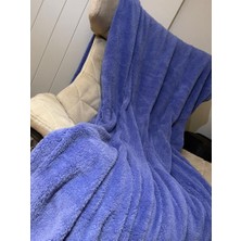 Wellsoft Battaniye, Televizyon Battaniyesi, Peluş, Polar Battaniye, Tek Kişilik, 170*230-LILA