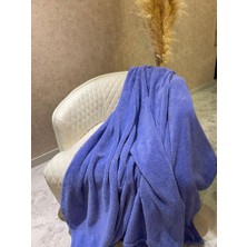Wellsoft Battaniye, Televizyon Battaniyesi, Peluş, Polar Battaniye, Tek Kişilik, 170*230-LILA