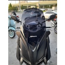 Super Moto Yamaha Xmax 250 ,Xmax 400 Ön Siperlik Camı,Uzun Tur Camı Koyu Füme Renk 2014-2017_