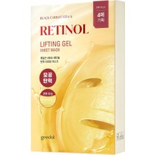 Goodal Black Carrot Vita-A Retinol Lifting Gel Sheet Mask - Siyah Havuç Özlü Retinol Yüz Maskesi (4 Adet)