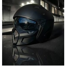Sway X1-X Seul Mat Siyah Motosiklet & Scooter Modüler Kask