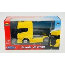Welly Scania V8 R730 Tır 1/64 Ölçek Welly Diecast Metal Model Araba Metal Tır