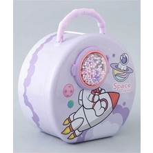 Space Travel Astronot Şifreli Kumbara Mor
