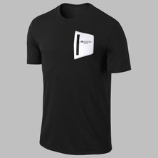 Poseidon Storm Yeni Seri Büyük Beden Erkek Siyah Dri-Fit Kumaş Düz Konforlu  Kısa Kol T-Shirt   (4xl- 10XL)