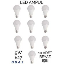 9W LED Ampul 10 Adet
