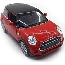 Welly Mini Cooper 1/36 Ölçek Kırmızı Diecast Model Araba Çek Bırak Kaliteli Tasarım