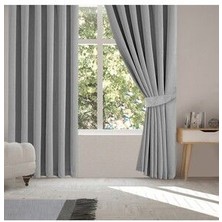 Blackout Işık Geçirmez Açık Gri  Fon Perde  Pilesiz Ekstraforlu Karartma Güneşlik