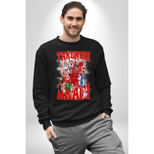 Angemiel Basketbol Akagi Takenori Anime Slam Dunk Karakter Kadın Erkek Siyah Sweatshirt