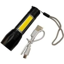 Cata CT-8024 Police Cep LED USB Şarjlı 3 Fonksiyonlu El Feneri