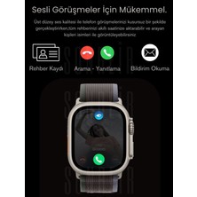 Watch 9  HK9 Promax 49mm Akıllı Saat  2 GB Hafıza Sesli Görüşmeli Canlı Kamera  Spor İphone Huawei Uyumlu