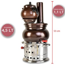 𝗬𝗶𝗹𝗱𝗶𝗿𝗶𝗺 𝗞𝗶𝘁𝗰𝗵𝗲𝗻 Bakır Görünümlü Alüminyum Semaver Demlik Hediyeli