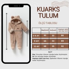 Kuarks Unisex Bebek Astronot Welsoft Penye Astarlı Kendinden Eldivenli Bebek Tulumu, Bebek Uyku Tulumu