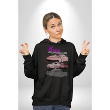 Berry Porsche 911 Gt3 Rs Kadın Erkek  Siyah Kapüşonlu Sweatshirt Hoodie