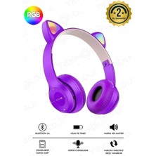 Cat Ear Arell Teknoloji Kedi Kulaklık Kız Erkek Çocuk Kulaklığı Kulaküstü Işıklı Mikrofonlu Kablosuz